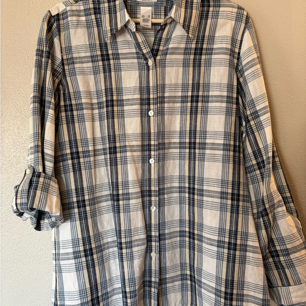 Classic Blue Plaid Women's Shirt